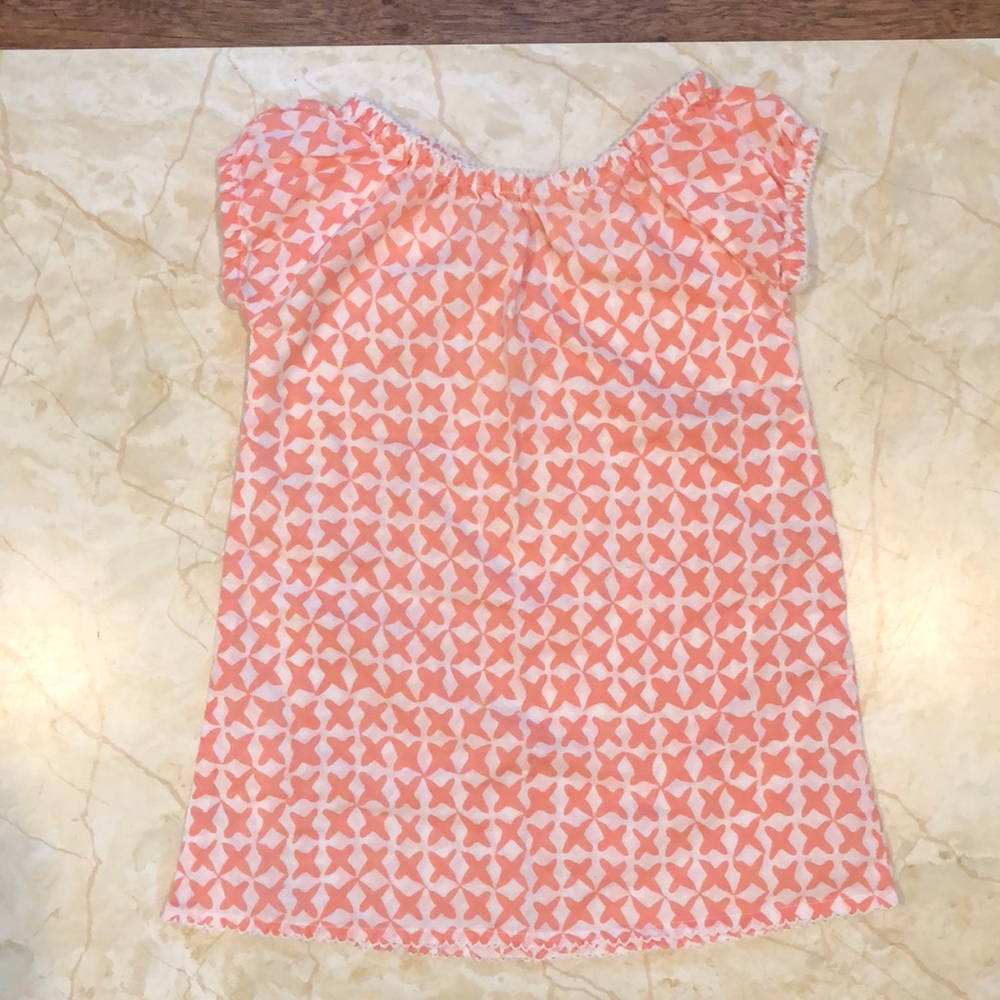 EUC coral Egg Baby shift dress